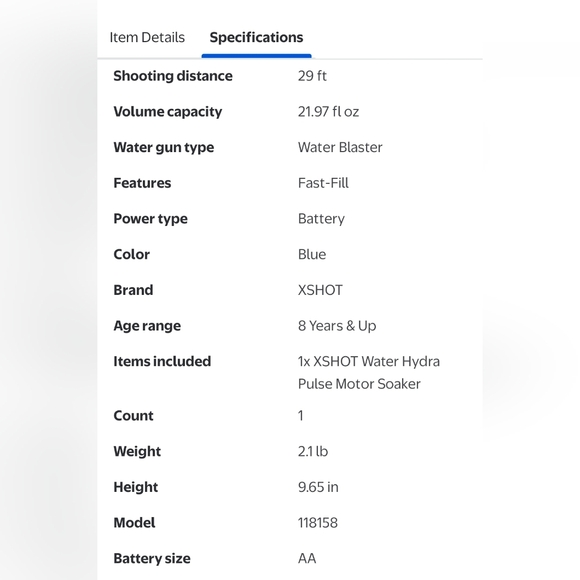 XSHOT Water Hydra Pulse Motor Soaker (Fast Fill) Motorized Outdoor Water Blaster - Picture 4 of 9